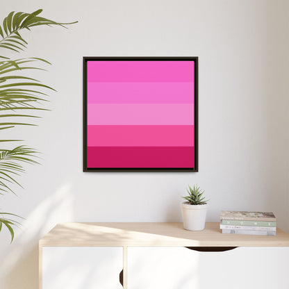 Valentine Rose Colors - Framed Canvas