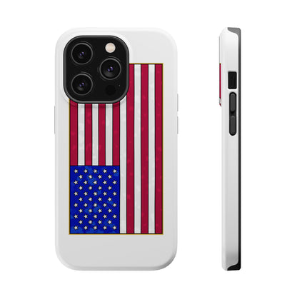 New Glory American Flag (Gold Edge Edition) - Magnetic Phone Case