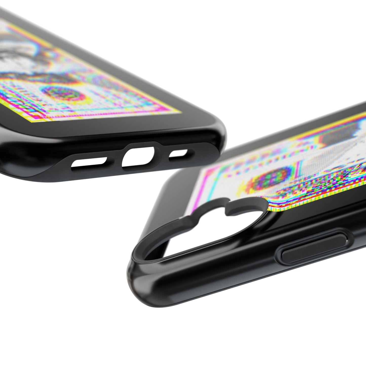 100 Dollars Bill - Neon Color Explosion - Magnetic Phone Case