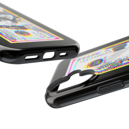 100 Dollars Bill - Neon Color Explosion - Magnetic Phone Case