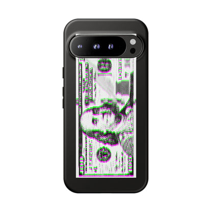 100 Dollars Bill - Green/Magenta Glitch - Phone Case