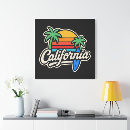 California Surf Vibes - Canvas
