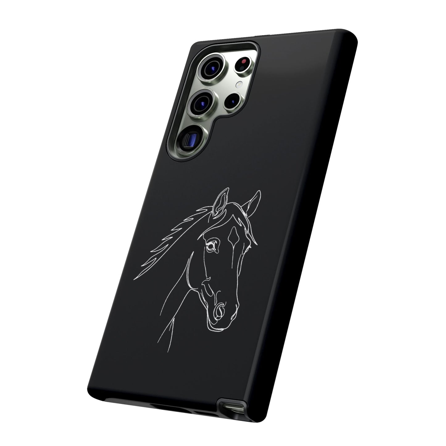Horse Portrait Sketch - Tough Phone Case