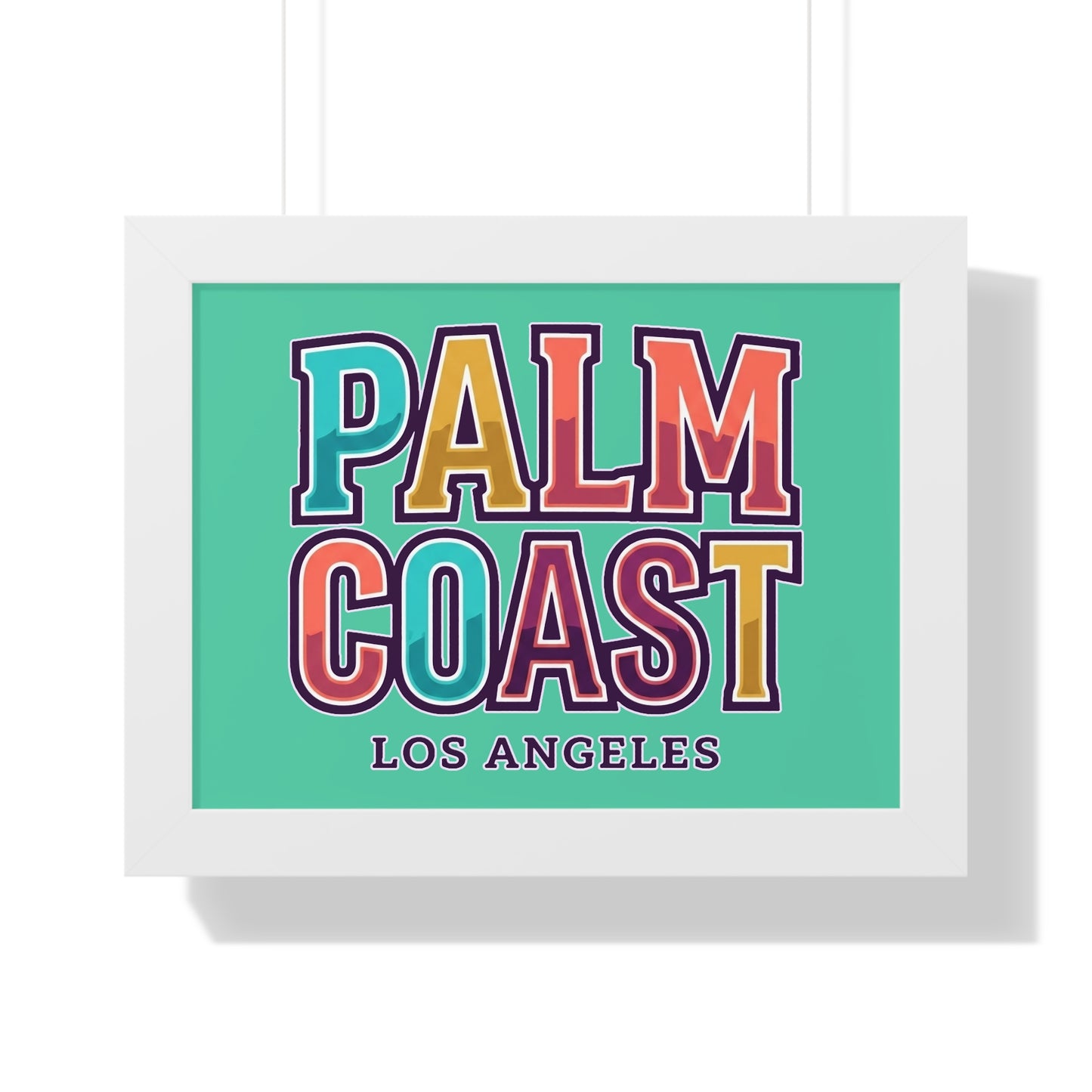 Palm Coast - Los Angeles - Framed Poster