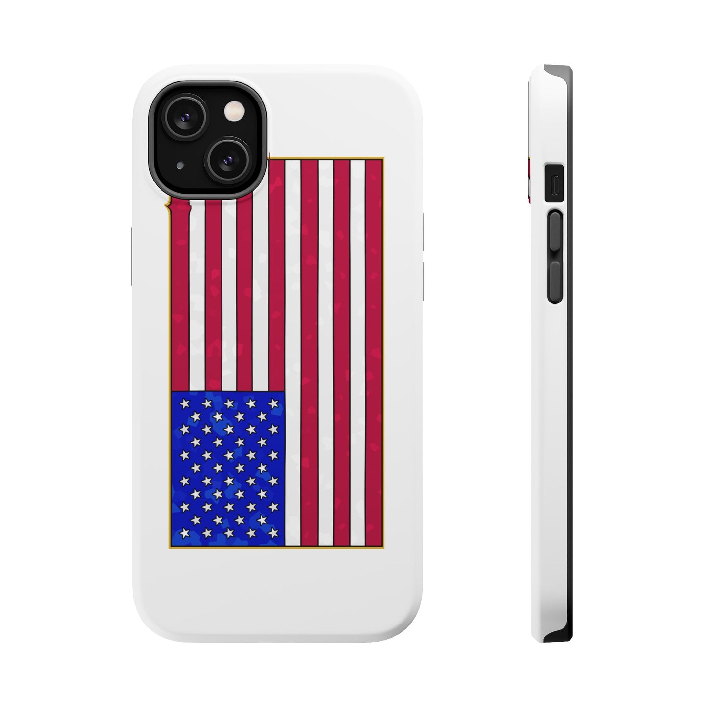New Glory American Flag (Gold Edge Edition) - Magnetic Phone Case