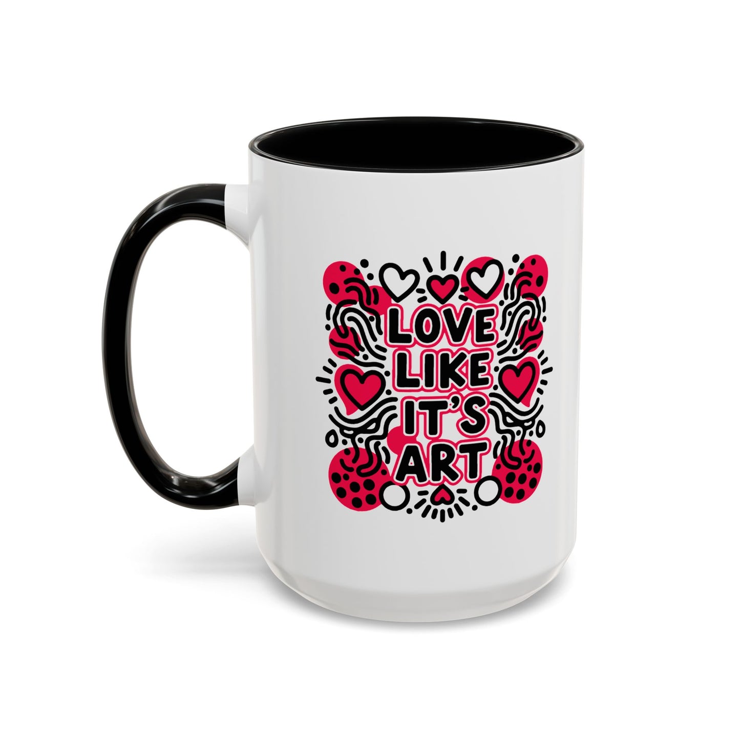 Love Like It's Art - Color Accent Mug