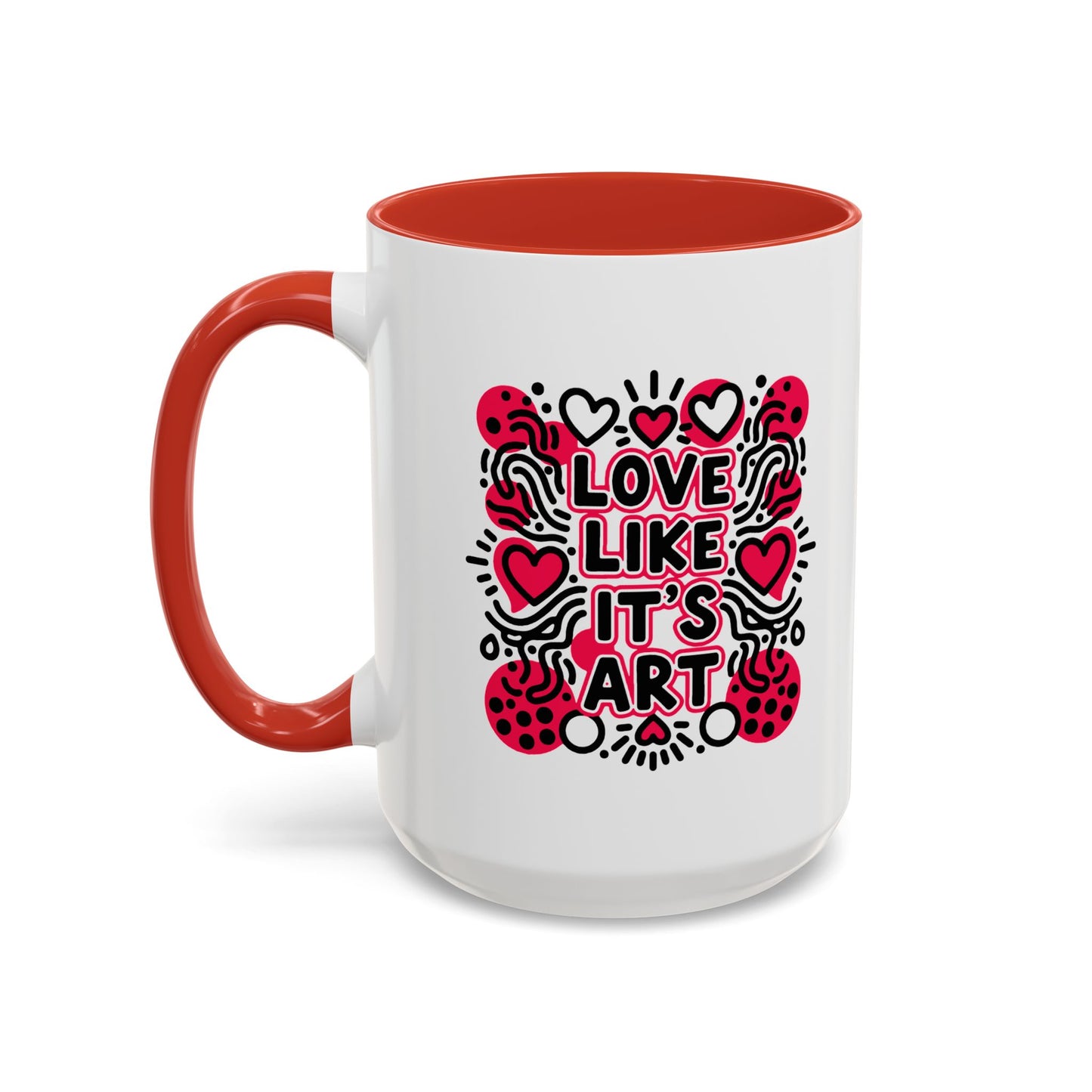 Love Like It's Art - Color Accent Mug