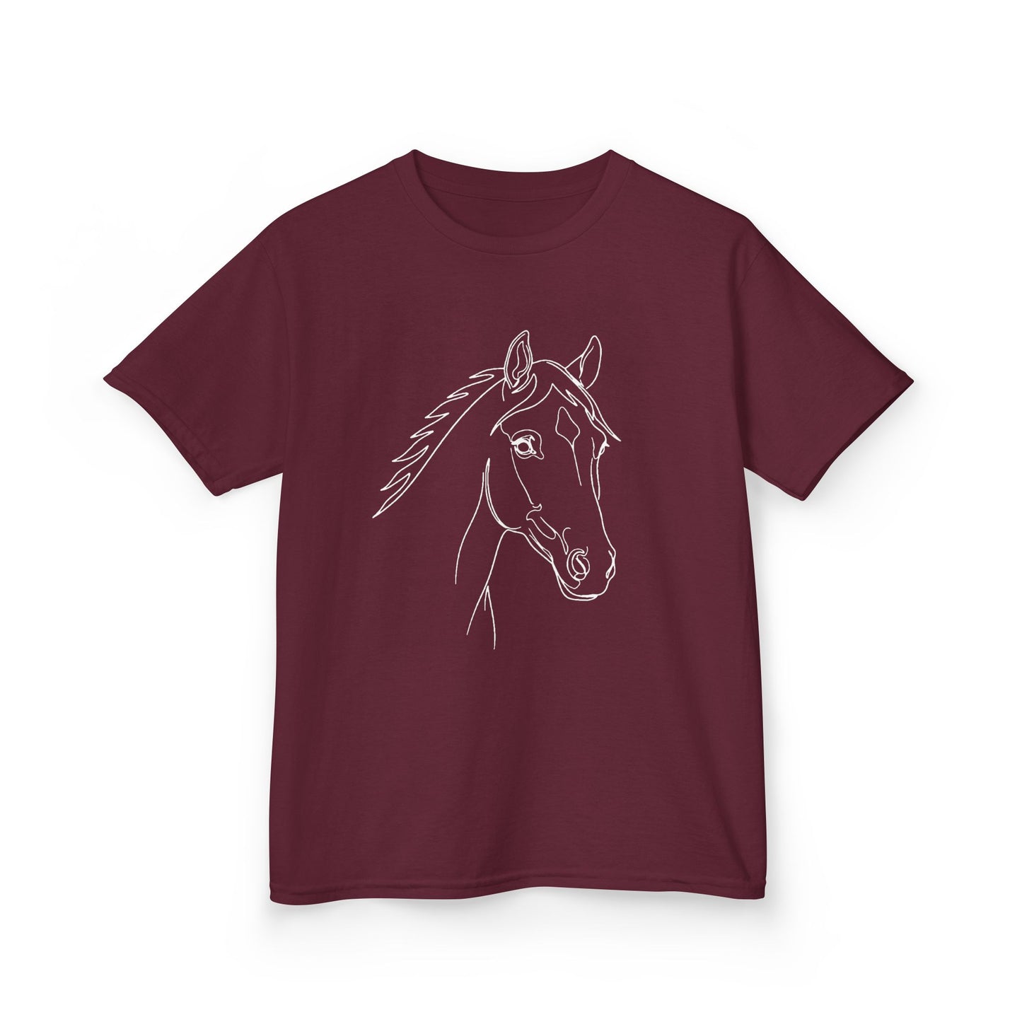 Horse Portrait Sketch - Kids Tee