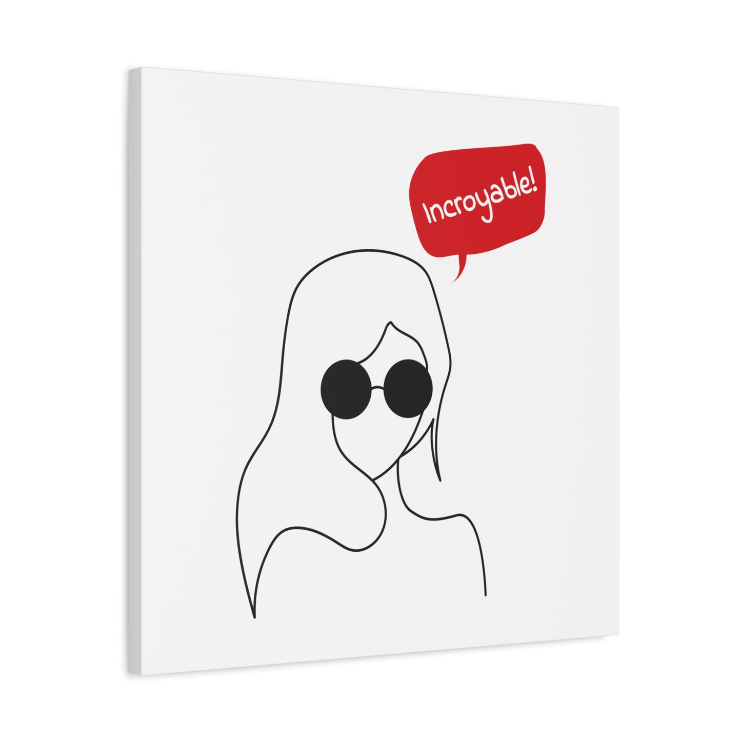 Incroyable Chic Girl - Canvas