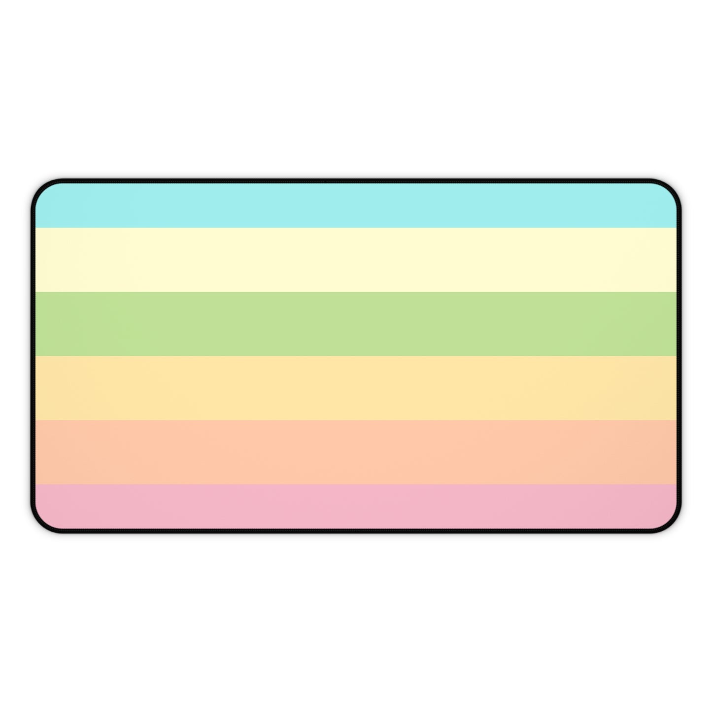 Pastel Stripes - Desk Mat