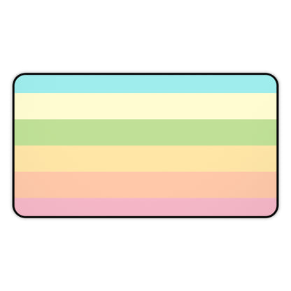 Pastel Stripes - Desk Mat