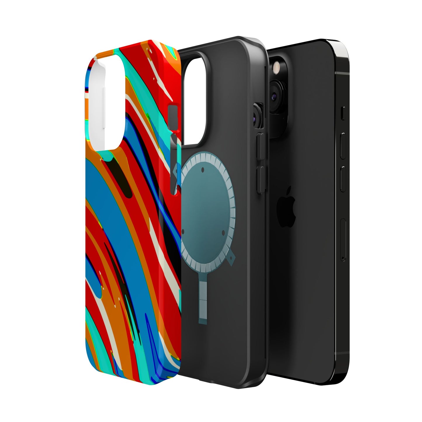 Abstract Rainbow Swirl Arc - Magnetic Phone Case