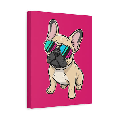 French Bulldog with Sunglasses - Canvas