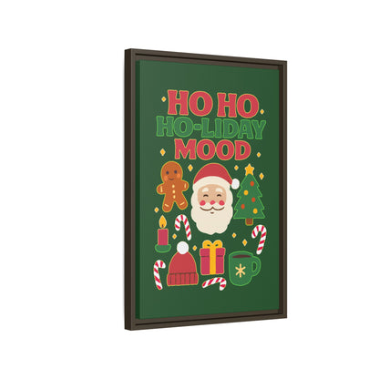 Ho Ho Ho-liday Mood - Framed Canvas