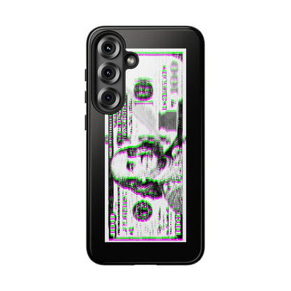 100 Dollars Bill - Green/Magenta Glitch - Phone Case
