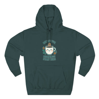 Brew-tiful Mornings Start Here - Hoodie