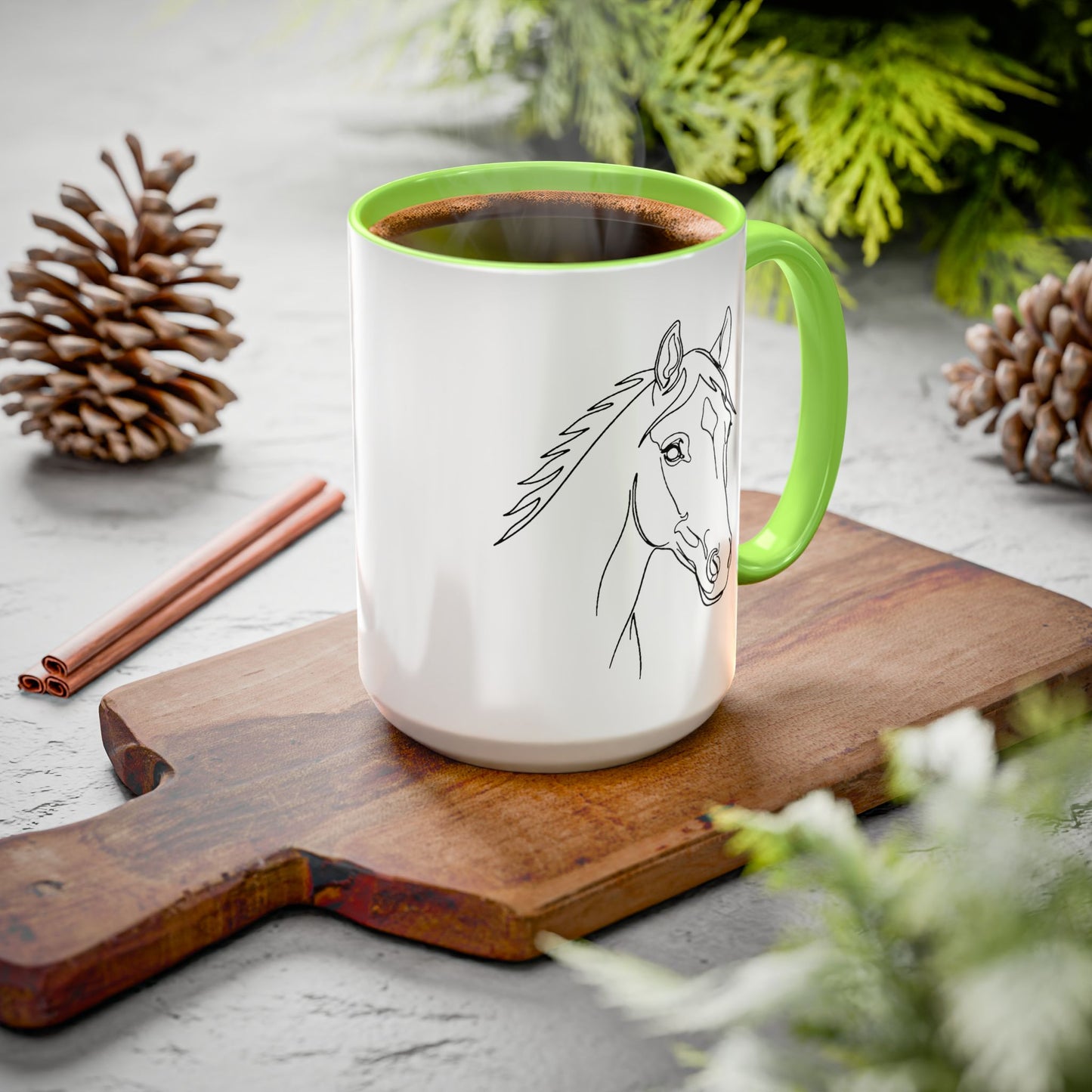 Horse Portrait Sketch - Colorful Mug