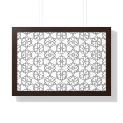 Elegant Geometric Framed Poster, Modern Wall Art, Home Decor, Gift Idea, Minimalist Design, Living Room Decoration