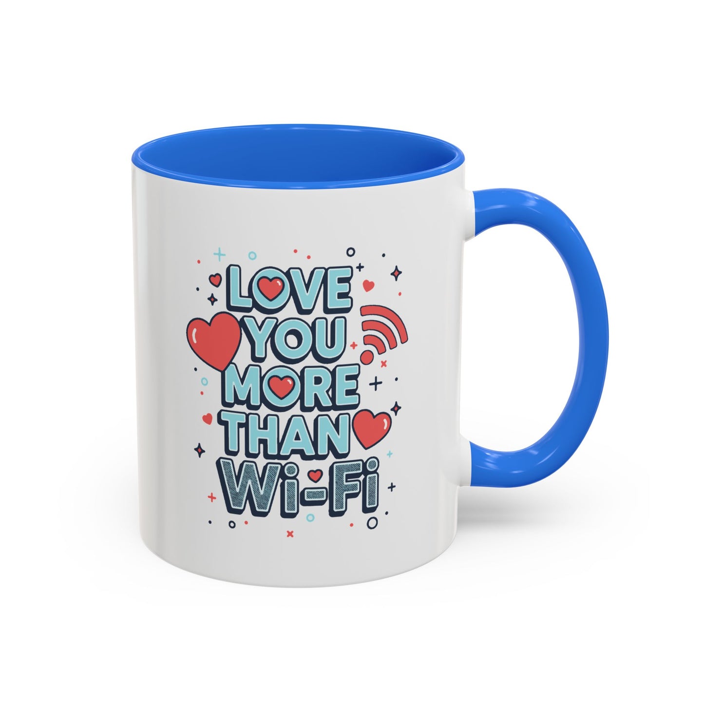 Love You More Than Wi‑Fi - Colorful Mug