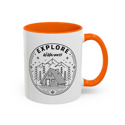 Explore Wilderness - Color Accent Mug