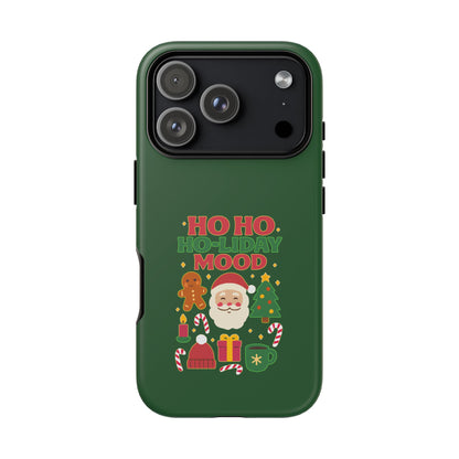 Christmas Phone Case, Ho Ho Ho-liday Mood, Festive Phone Cover, Santa Christmas Accessory, Holiday Gift, Winter Vibes