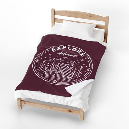 Explore Wilderness - Plush Blanket
