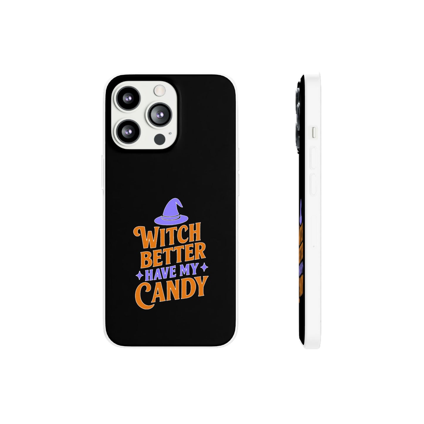 Spooky Witch Flexi Case, Halloween Phone Cover, Witch Themed Phone Case, Cute Candy Case, Trick or Treat Gift, Holiday Accessory