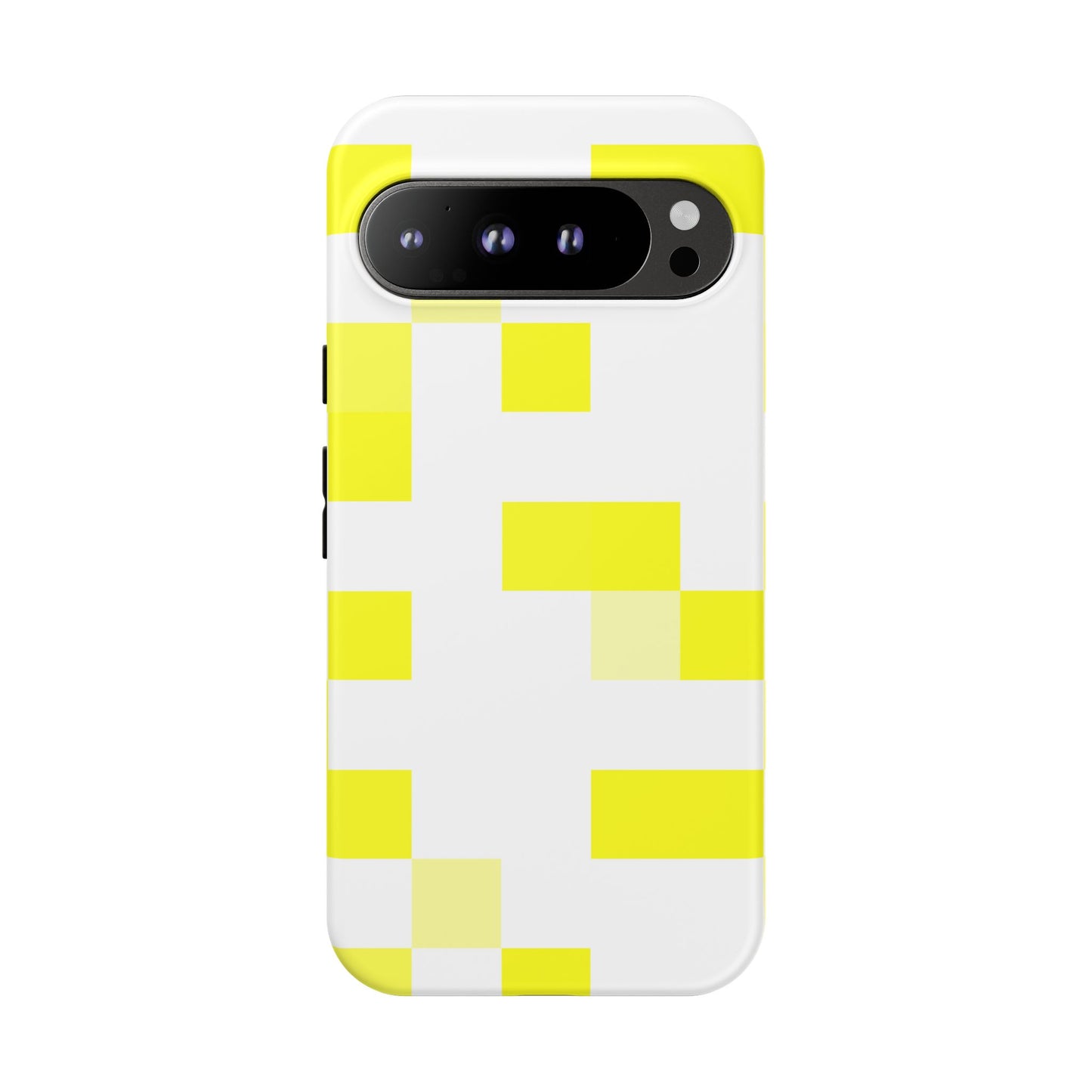 Yellow Pixel Grid -  Phone Case