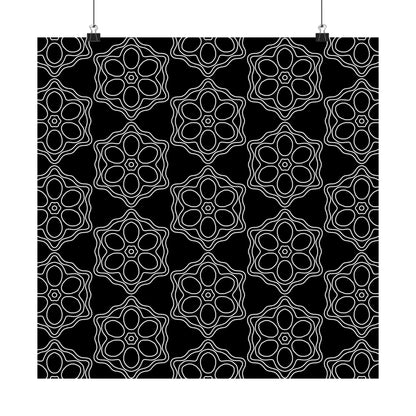 Geometric Sacred Flower - Poster