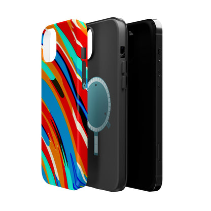 Abstract Rainbow Swirl Arc - Magnetic Phone Case
