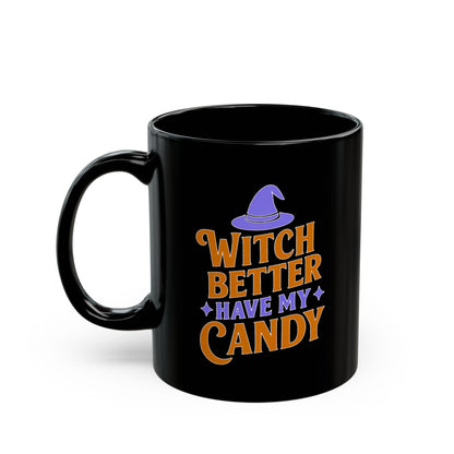 Witchy Black Mug, Halloween Coffee Cup, Perfect for Spooky Season, Gift for Witches, Trick or Treat Drinkware, Halloween Party Essentials