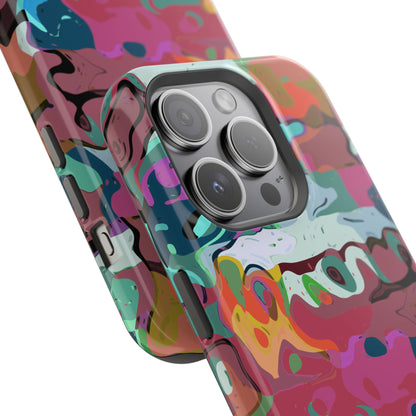 Colorful Abstract Marble - Magnetic Phone Case