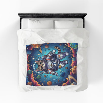 Astronaut Cat - Plush Blanket