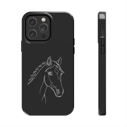 Horse Portrait Sketch - Phone Case