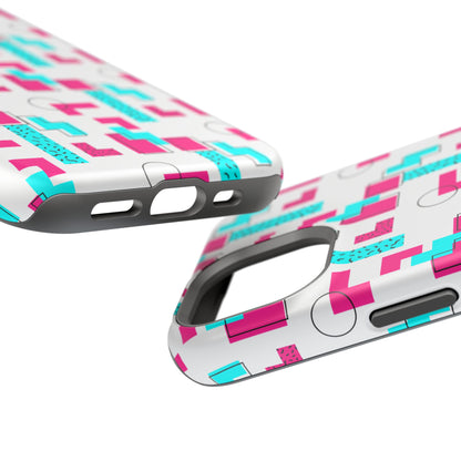 Retro Geometric Vibes - Magnetic Phone Case