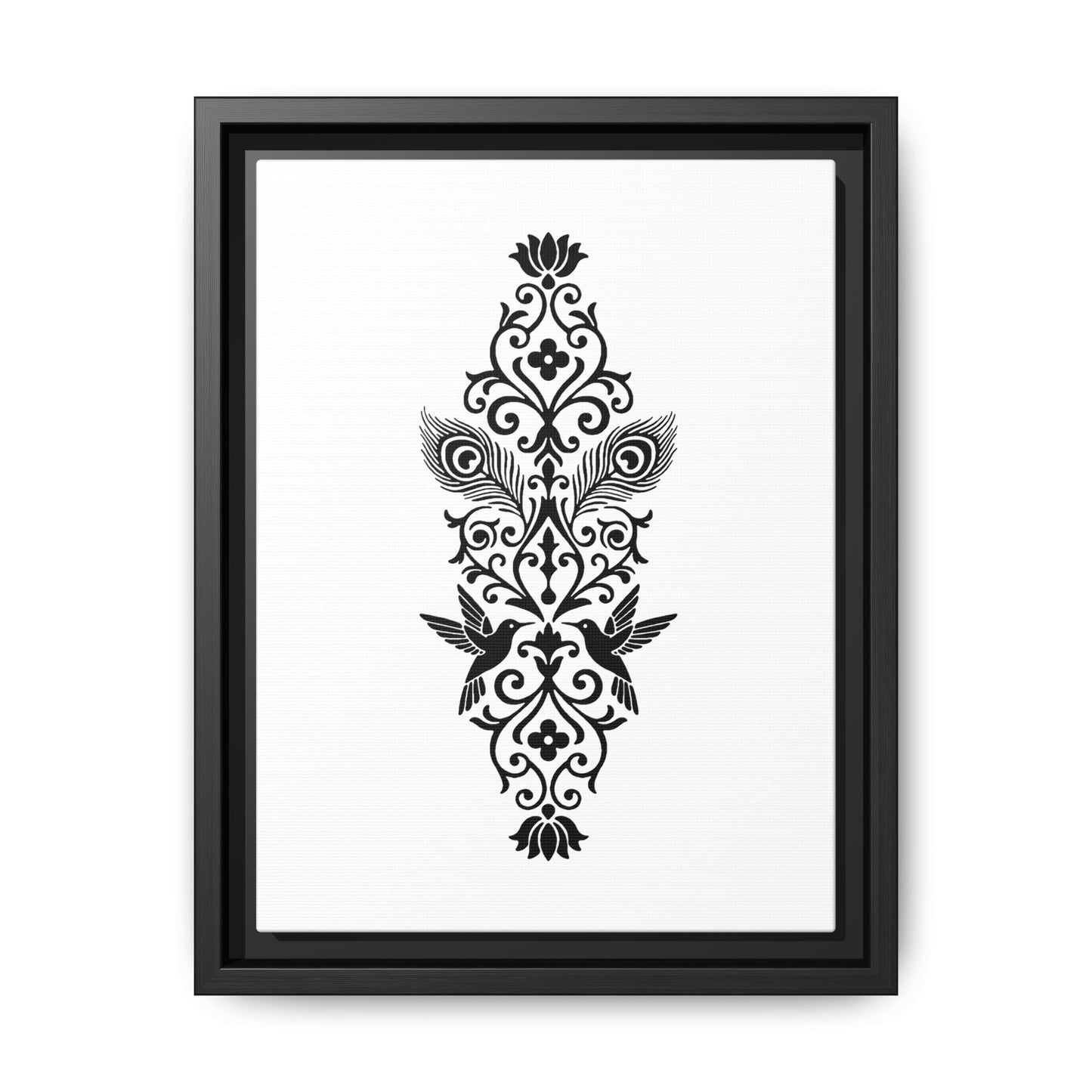 Hummingbird Soulmates - Framed Canvas