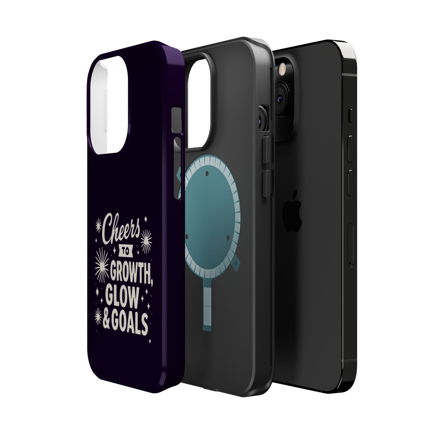 Cheers to Growth, Glow & Goals - Magnetic Phone Case