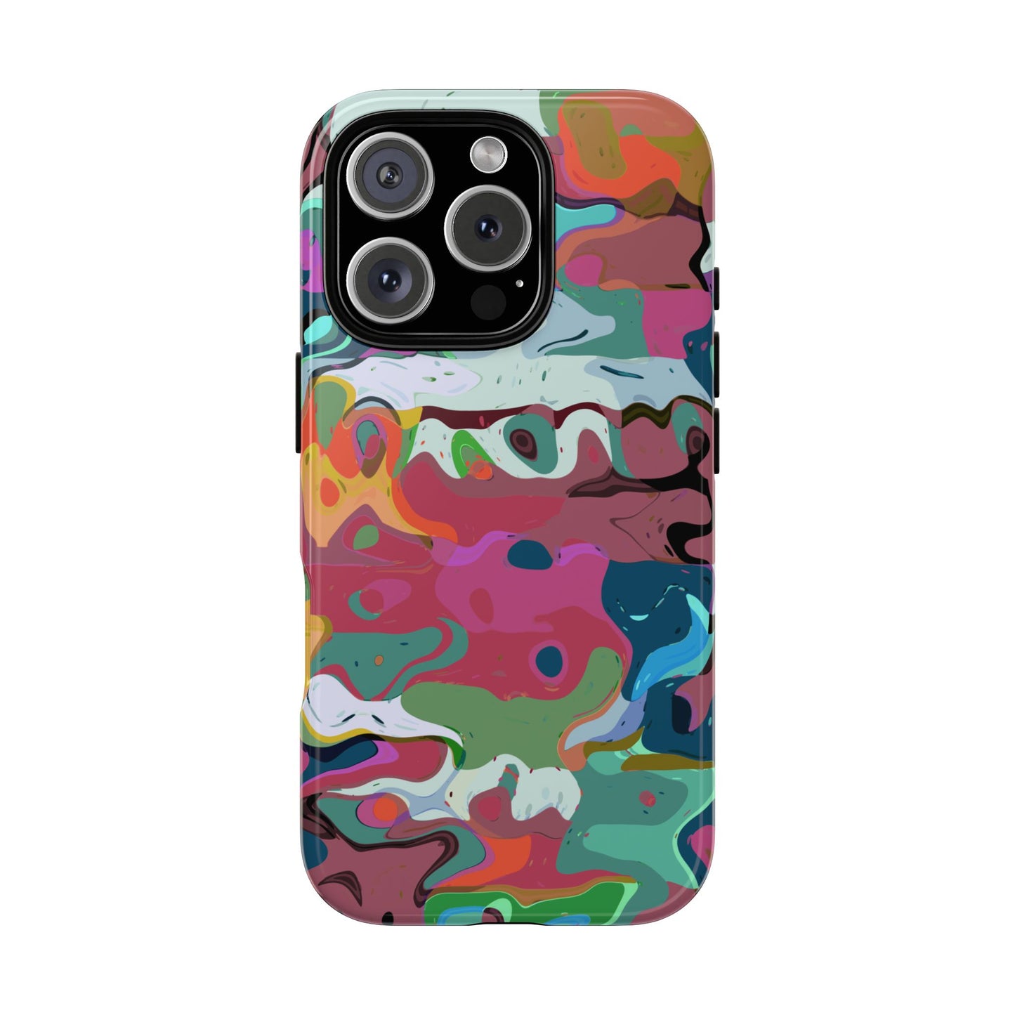 Colorful Abstract Marble - Phone Case