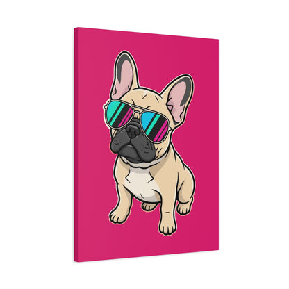 French Bulldog with Sunglasses - Canvas