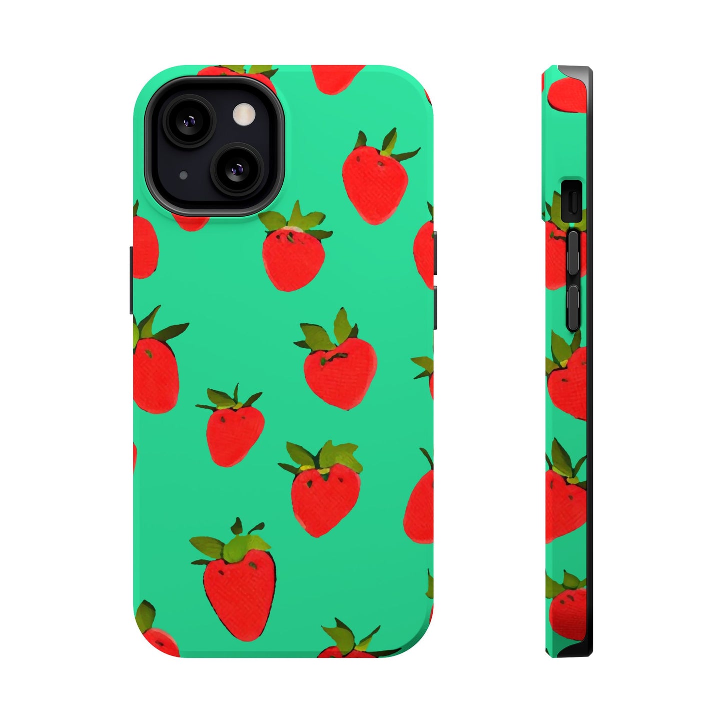 Strawberry Pattern - Magnetic Phone Case