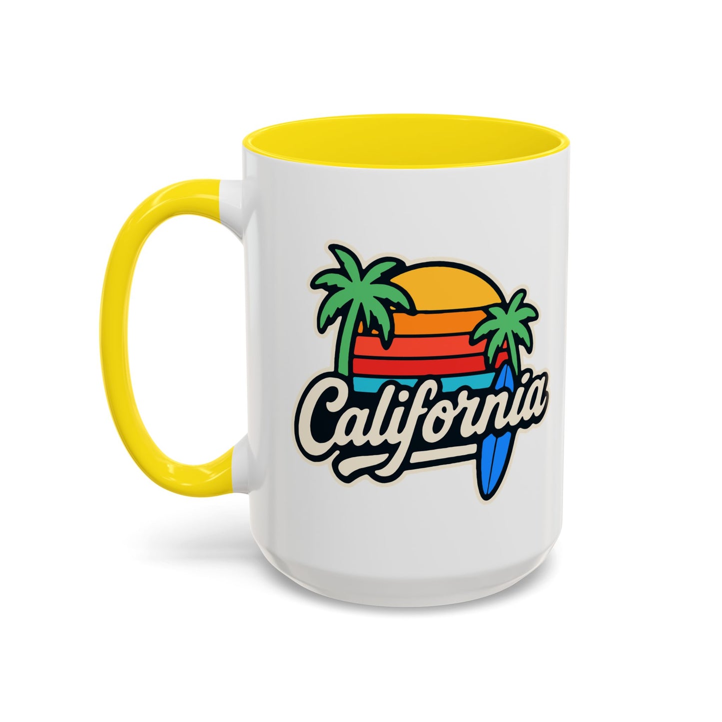 California Surf Vibes - Color Accent Mug