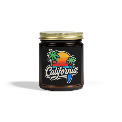 California Scented Candle, Tropical Home Decor, Relaxation Gift, Aromatherapy Candle, Beach Vibes, Cozy Living, Gift for Her