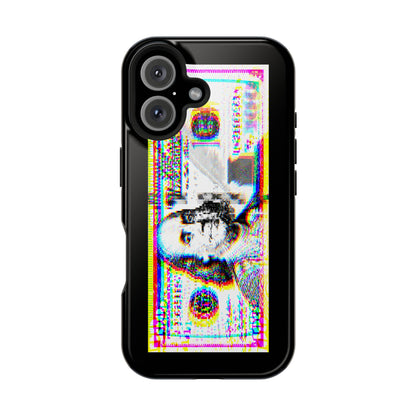 100 Dollars Bill - Neon Color Explosion - Magnetic Phone Case