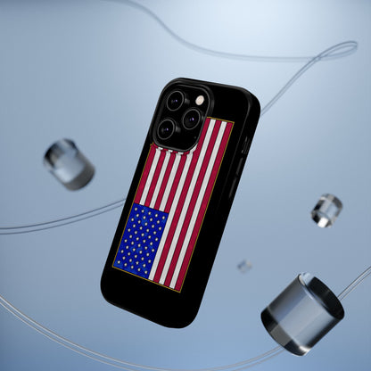 New Glory American Flag (Gold Edge Edition) - Magnetic Phone Case