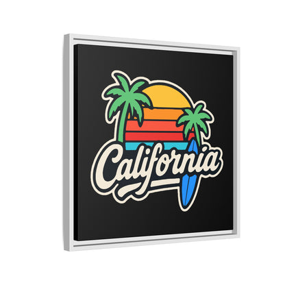 California Surf Vibes - Framed Canvas