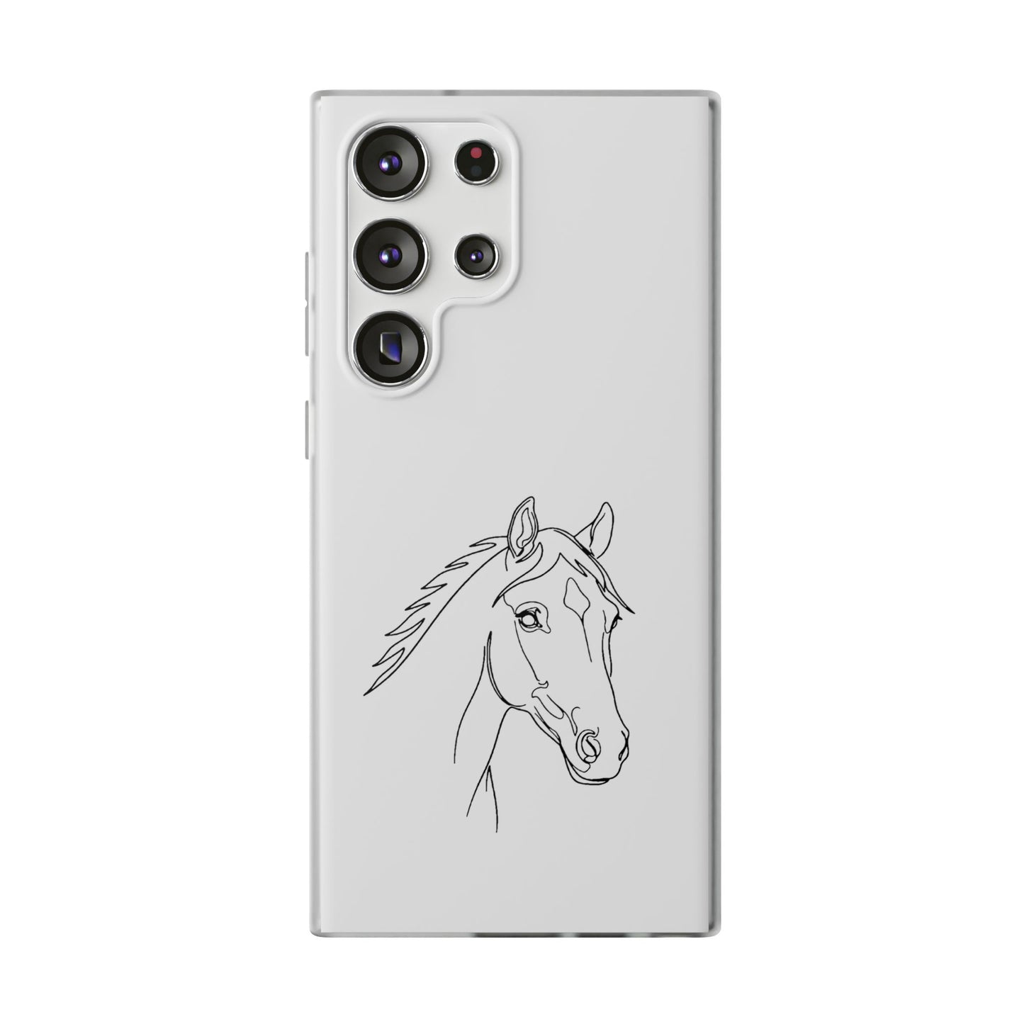Horse Portrait Sketch - Flexi Phone Case