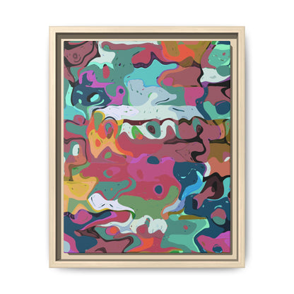 Colorful Abstract Marble - Framed Canvas