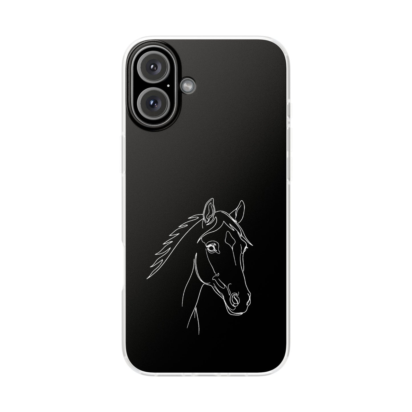 Horse Portrait Sketch - Flexi Phone Case