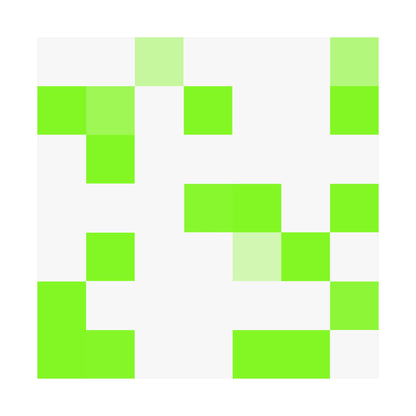 Lime Green Pixel Grid - Poster