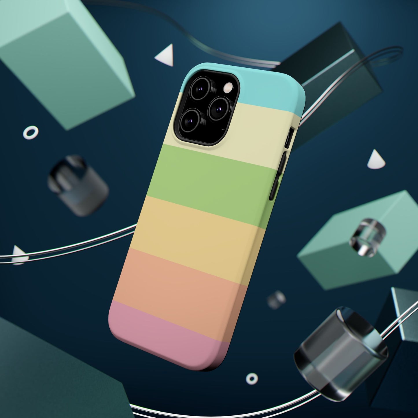Pastel Stripes - Magnetic Phone Cover